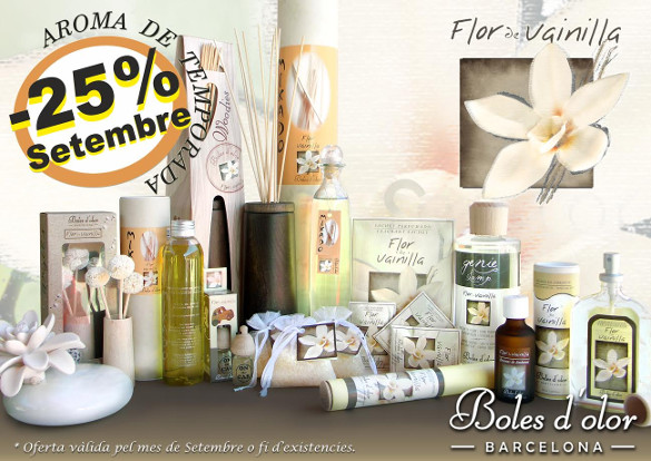 Flor de Vainilla: aroma del mes de Boles d’Olor amb 25% de descompte.
