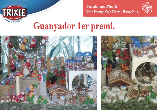 Catalunya Plants, guanyador del VI Concurs Trixie d’aparadorisme nadalenc.