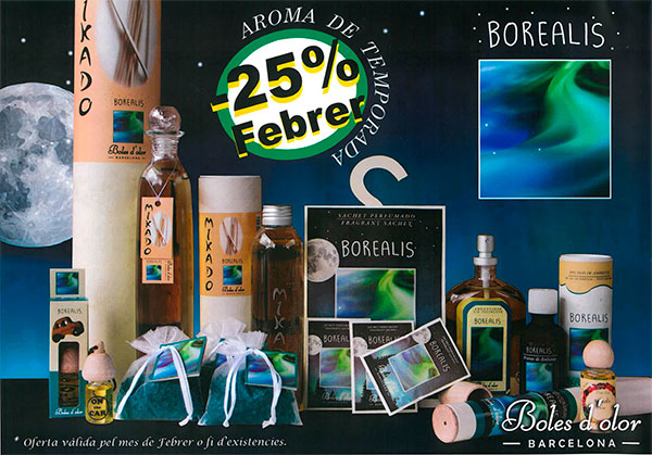 Borealis: aroma del mes de Boles d’Olor amb 25% de descompte.