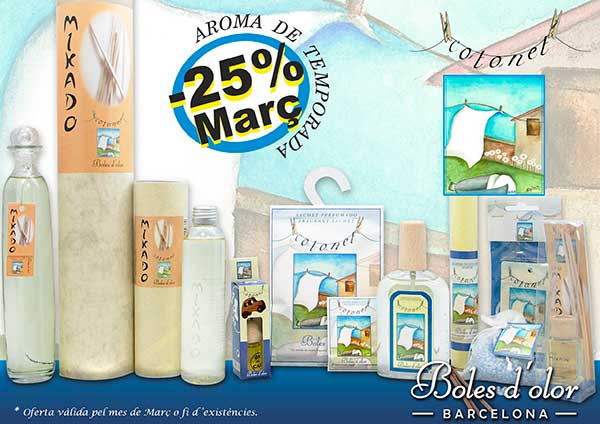 Cotonet: aroma del mes de Boles d’Olor amb 25% de descompte.