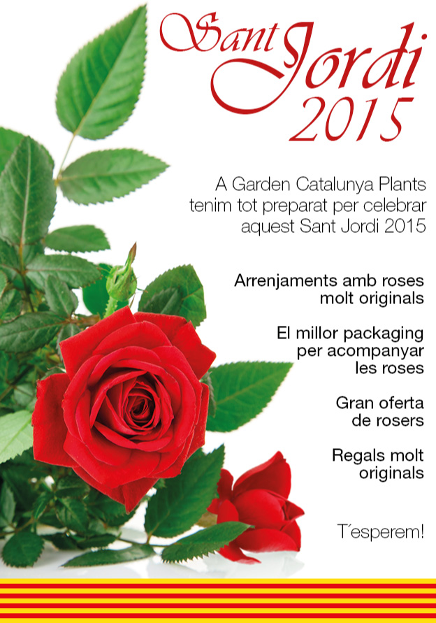 Tot preparat per celebrar la diada de Sant Jordi 2015.