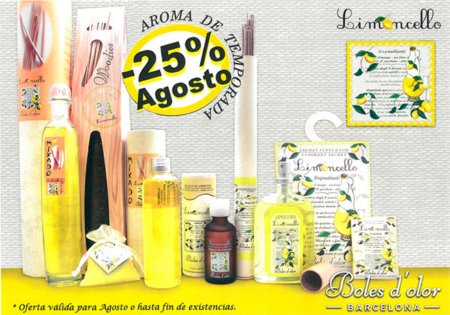 Limoncello: aroma del mes de Boles d’Olor amb 25% de descompte.