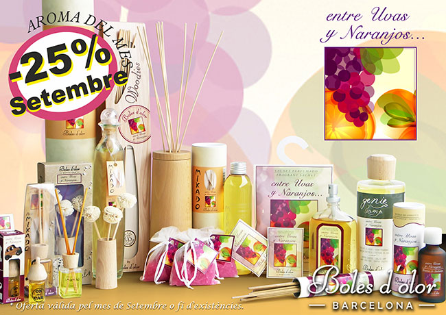 Entre Uvas y Naranjos: aroma del mes de Boles d’Olor amb 25% de descompte.