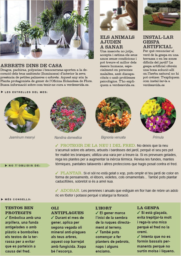 Agenda de l’Hort i Jardí de Gener.