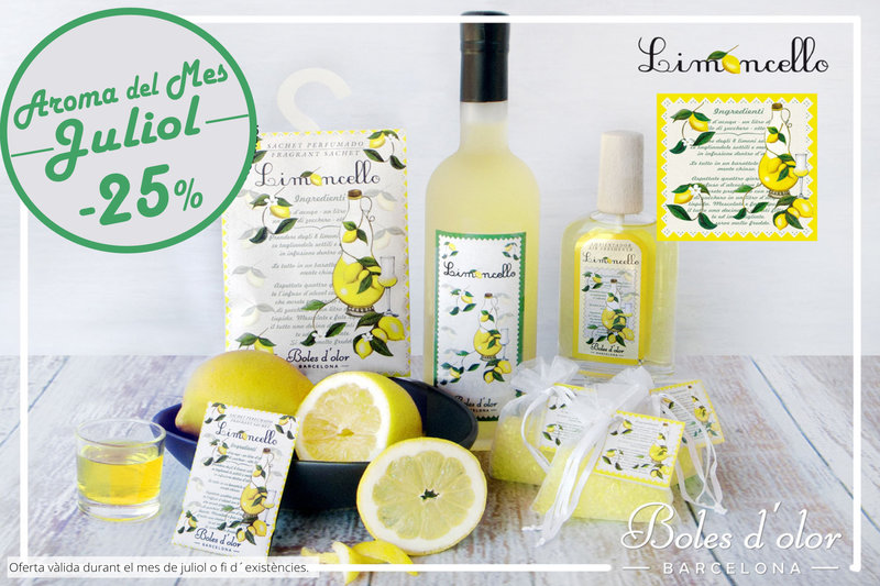 «Limoncello”: aroma del mes de Boles d´Olor amb un 25% de descompte.
