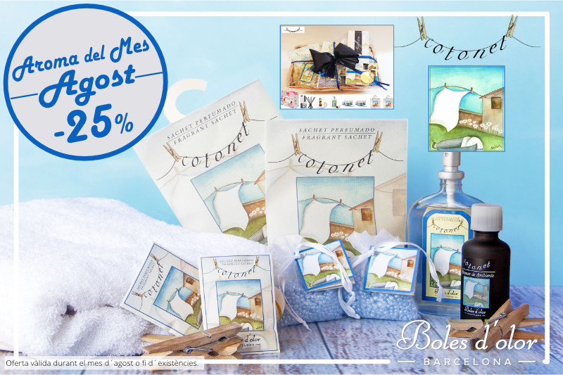 «Cotonet”: aroma del mes de Boles d´Olor amb un 25% de descompte.