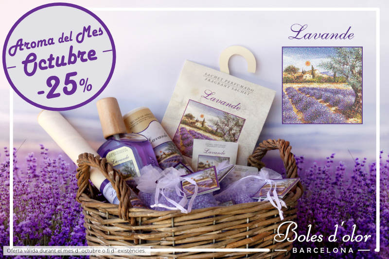 «Lavande”: aroma del mes de Boles d´Olor amb un 25% de descompte.